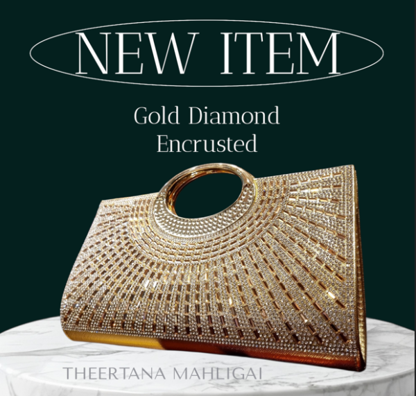 Diamond Encrusted Rhinestone Catwalk Cluthes